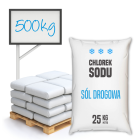Chlorek sodu 20 worków na palecie 500 kg