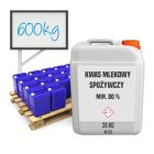 Kwas mlekowy spożywczy paleta 80 % 600 kg 