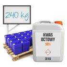 Kwas octowy roztwór 50 % półpaleta 240 kg