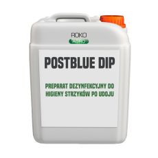 Postblue DIP kanister - preparat dezynfekcyjny oparty na chloroheksydynie do higieny strzyków po udoju