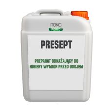 Presept kanister – odkażający preparat do higieny wymion przed udojem
