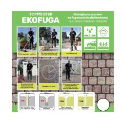Fuga do kostki brukowej  - Ekofuga kolor worek 25 kg - Distripark.com