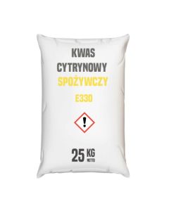 Kwas cytrynowy spożywczy E330 worek 25 kg