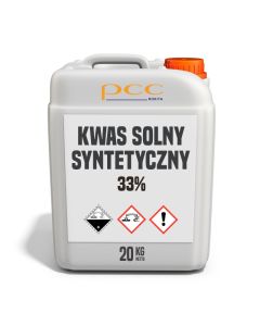 Kwas solny syntetyczny minimum 33 % kanister 20 kg