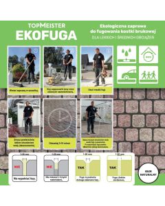 TopMeister EKOFUGA - do stosowania "na sucho". Kolor naturalny. 