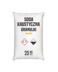 wodorotlenek sodu, soda kaustyczna granulat 25 kg