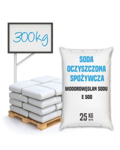 Soda oczyszczona spożywcza 300 kg 12 worków na palecie