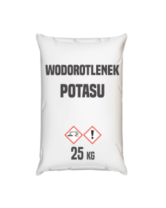 Wodorotlenek potasu, płatki 25 kg