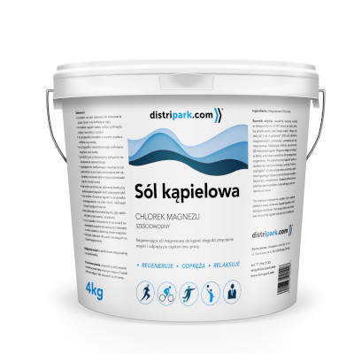 Chlorek magnezu sześciowodny sól kąpielowa 4 kg